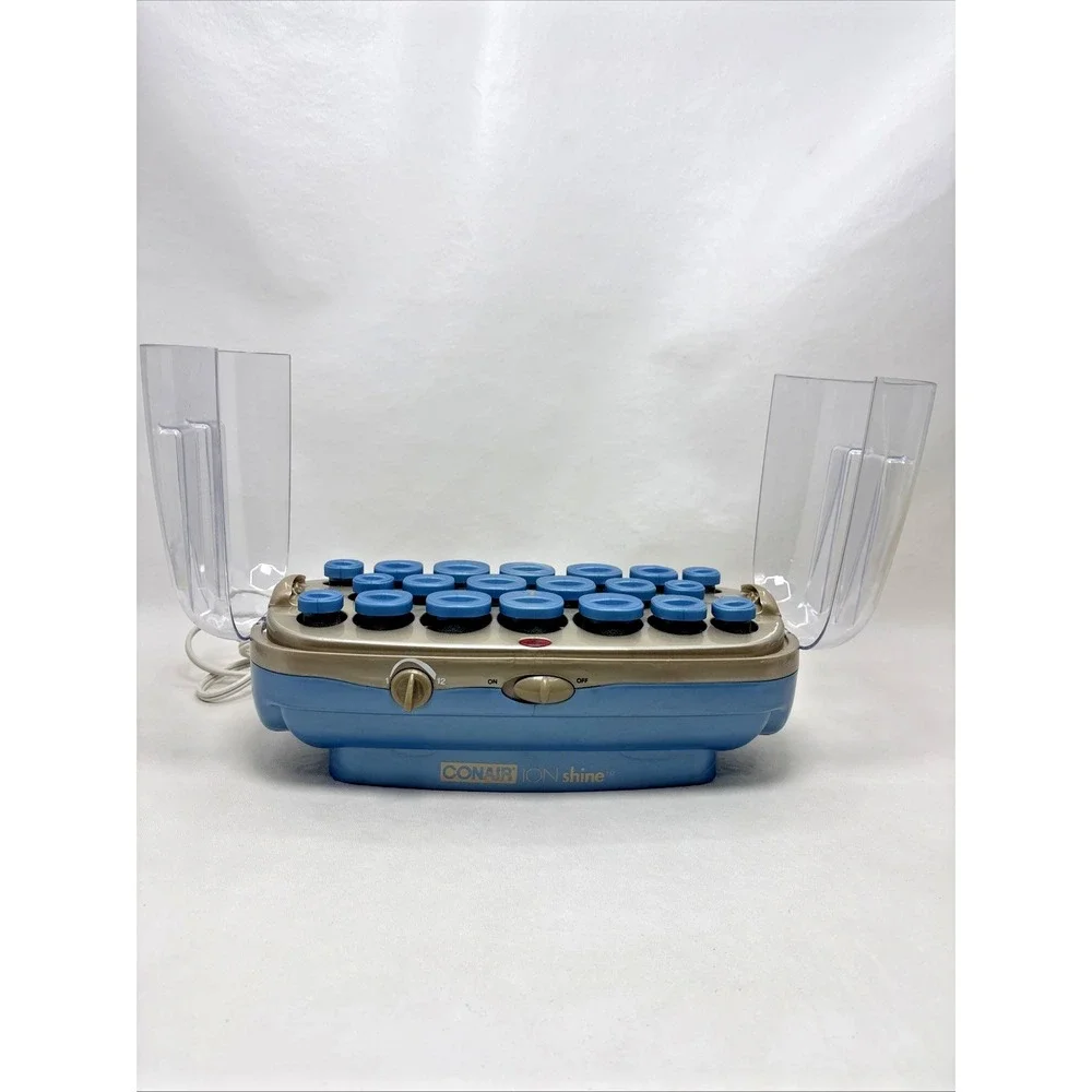 Conair ION Shine Instant Hot Hair Style Rollers 20 Curlers Works No Clips